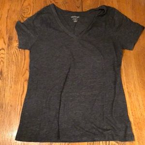 Charcoal gret v-neck t-shirt